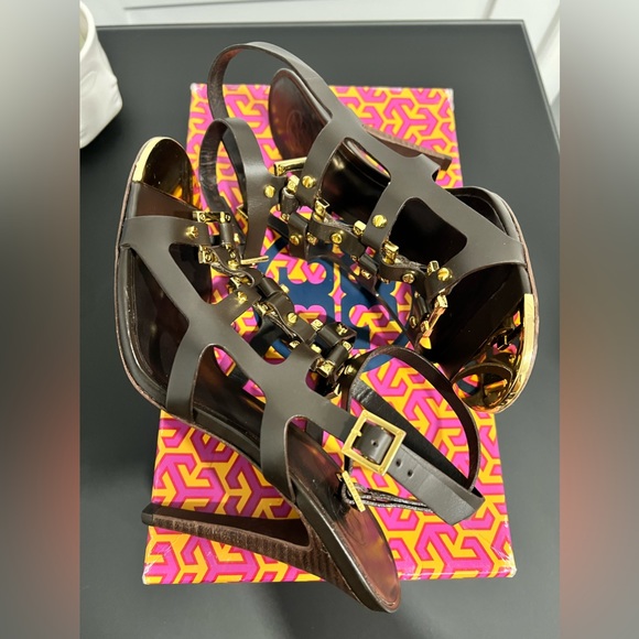 Brown Tory Burch size 8 shoes - Picture 6 of 7